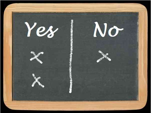 Ardoise Yes No