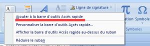 Barre Acces Rapide 300x92