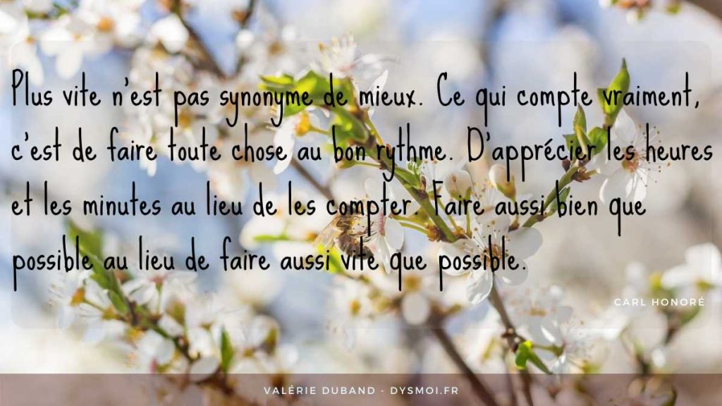 Trouver son propre rythme pensee positive168a