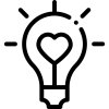 ampoule coeur noir