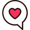 icone parler coeur